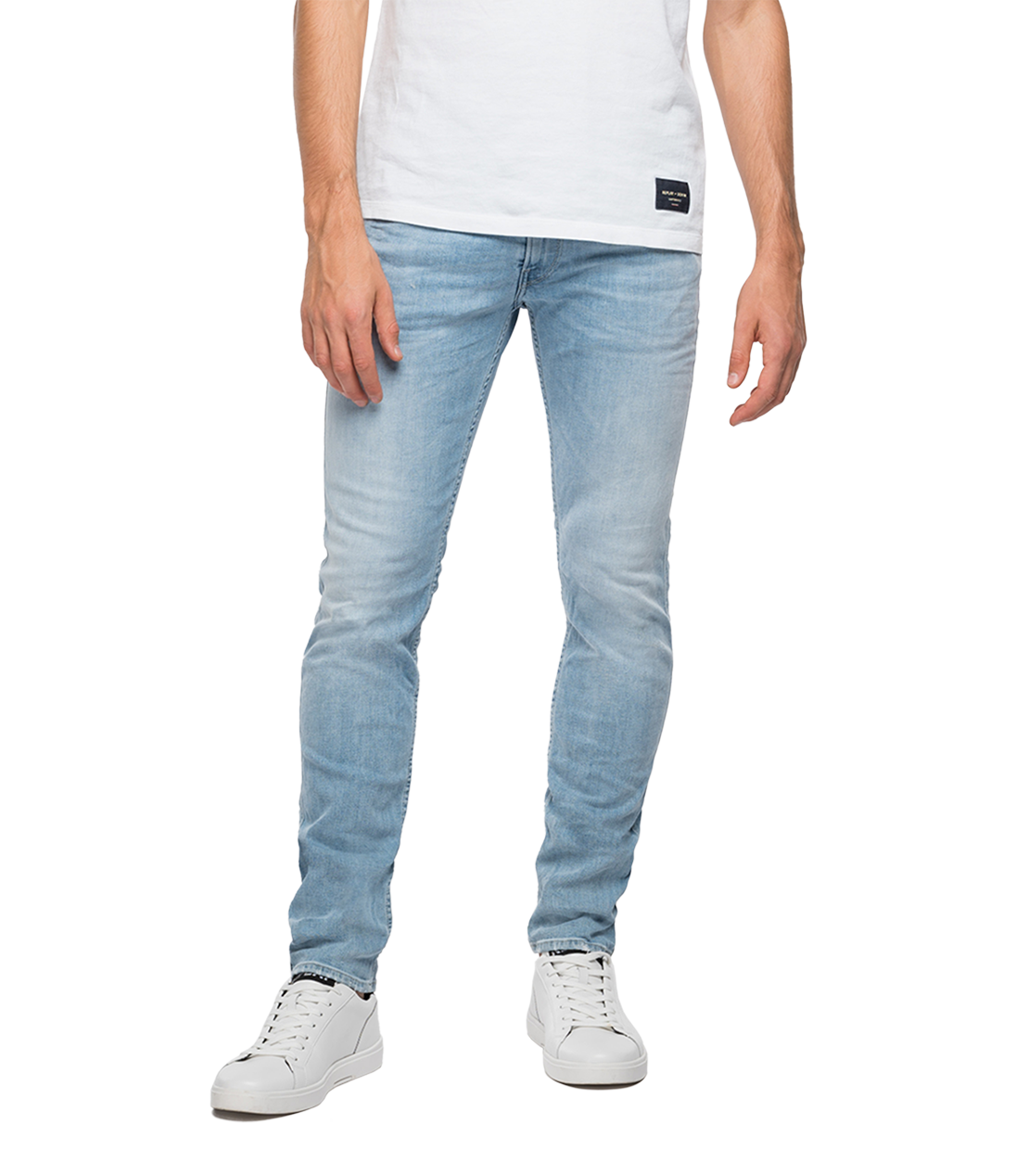 573 BIO 10.5 OZ ダークインディゴスーパーストレッチデニムパンツ ANBASS 詳細画像 ライトブルー 1